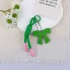 Llavero Colgante Creativo Nuevo Estilo Miu de Cuero con Lazo para Coche, Bolsas y Fundas de Teléfono, Versátil para Parejas