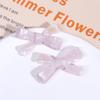 Zhen Tu Crema de Verano Color Helado Accesorios de Pajarita de Acetato DIY Accesorio para el Cabello de Niña Materiales para Pasador