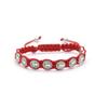 Europa y Estados Unidos pulsera tejida de figura de figura de nuevo personaje transfronterizo para hombres y mujeres aleación multicolor tejida nudo chino cuentas de rosario cuerda de mano