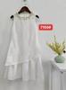 Vestido de Tirantes Blanco Liso Teñido Tie-Dye Estilo Étnico para Niños Vestido de Tirantes para Niñas Venta al por Mayor