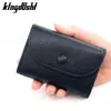 Mini Cartera de Piel Genuina Texturizada Patrón Lichi Más Bolsa para Tarjetas Cartera Suave Cartera para Monedas Portatarjetas Bolsa para Monedas