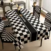 Funda de Silla Simple Blanca y Negra Nueva 2025, Funda Protectora a Prueba de Polvo para Respaldo de Silla de Comedor, Protector Universal de Asiento