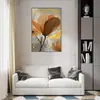 Pintura decorativa estilo wabi-sabi flor sala de estar pintura de chão pintura de fundo de sofá pintura de parede de luxo leve de alta qualidade pintura pendurada no corredor de entrada