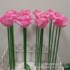 Lámpara de Piso de Flor de Rosa LED Impermeable para Exteriores Rosa Luminoso Decoración de Paisaje de Patio Lámpara Brillante para Césped Lámpara de Piso