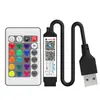 Controlador de fita de LED RGB Bluetooth 5V-24V, controle por celular, interruptor timer, modo música