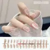 Unhas Postiças Populares, Unhas Curtas, Manicure Feita à Mão, Adesivos de Unha Postiça de Alta Qualidade, Unhas Pré-fabricadas, Atacado direto da Fábrica