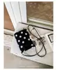 Moda de verano transfronteriza para mujer, bolso pequeño 2026, nuevo bolso tipo cubo de lunares, bolso sencillo para hombro cruzado, bolso para teléfono