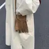 Bolso de Mano con Borla Simple de Diseño de Nicho para Mujer Verano 2026 Nueva Moda Bolso Cruzado de Hombro Retro Simple