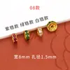 Acessórios Banhados a Ouro que Preservam a Cor Joias DIY Ouro Antigo Micro-Incustado Zircônia Colorida Zircônia Espaçador Pulseira Tecelagem Contas Espaçadoras Peças Espaçadoras