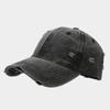 Nueva gorra de béisbol lavada con efecto desgastado para las cuatro estaciones, personalidad masculina, moda, rota, ala fina, sombrero para el sol, gorra con visera combinable para mujer