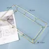 Molde de Gesso Aromaterapia Resina Cristal DIY Papoula Padrão Diamante Redondo e Retangular Suporte de Exibição Molde de Silicone