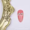 Nova Arte de Unhas Japonesa Estrela Cruzada Fina Laço Liga Metálica para Unhas Joias de Metal Acessórios de Liga