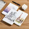 Cuaderno A5 cosido con cinta Amazon Transfronterizo Personalizado PU Oficina Negocios Cuaderno con Banda Elástica y Impresión de Logo