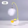 Juguete de Gato Roly-Poly Palo para Molestar Hierba Gatera Pluma Campana Gadget de Rotación Automática para Autoentretenimiento Suministros para Mascotas