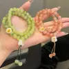 Pulseira de Pata de Gato Fofa com Círculos Duplos de Bodhi para Casais, Pulseira Macia e Elegante Envolvente no Dedo, Doce e Fashion, Versátil e Esteticamente Agradável