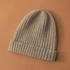 Nuevo Gorro de Cachemira Grueso Unisex Otoño/Invierno 2025 Moda Versátil Gorro de Lana Tejida para la Cabeza con Protección para los Oídos