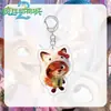 Merchandise Zootopia Judy Nictom Chaveiro de Acrílico Fofo para Mochila Pingente de Presente para Casal
