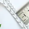 Ribete de Encaje Trenzado Hilo Dorado y Plateado Hueso de Dragón 0.5 cm de Ancho para Ropa DIY Accesorios de Decoración Hechos a Mano Ribete de Encaje Ancho