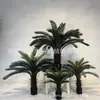 Planta en Maceta Árbol de Hierro Simulado Redes Sociales Planta Verde Falsa Decoración de Sala de Estar Adornos Cícada Pequeña Paisajismo Interior Modelado Bonsái Suelo