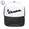 Serie de estampado de letras Vespa grupo de gorra de red de esponja estudiantes compran gorra de pico de pato impresión de LOGO personalizado moda hombres y mujeres