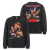 Camiseta Masculina de Manga Longa Pesada Stewell Bull 23 Jumpman Retro Americano Transfronteiriça Lavada Floco de Neve