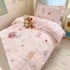 Nuevo Juego de Ropa de Cama de Algodón 100% para Dormitorio de Estudiantes Universitarios de 2026, Funda de Edredón de Algodón Puro, Sábana Plana Individual, Sábana Ajustable, Ropa de Cama