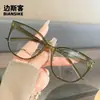 52010 Gafas Retro TR90 Anti-luz Azul Estilo Coreano Montura Personalizada Gafas Lisas Lisas Disponibles en Ins Montura para Gafas de Miopía