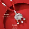 Cobre Blanco Cuerda Trenzada Seguro Cerradura de Larga Vida Luz de Lujo Collar de Gama Alta Nuevo Explosivo Clavícula Lujo Nicho Colgante