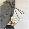Nova Bolsa de Ombro Fashion Lisa para Meninas em Formato de Coração, Bolsa Transversal Leve e Versátil, Bolsa de Mão Estilosa, Bolsa de Corrente, Transfronteiriça
