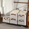 Caja de Almacenamiento de Ropa de Algodón y Lino de Lujo Ligero, Artículos Buenos, Cesta de Almacenamiento para el Hogar, Cesta para Ropa Diaria de Sala de Estar, Cesta de Prueba