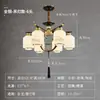 Novo Lustre Chinês Todo em Cobre Luz para Sala de Estar Mestre Zen Quarto Ventilador de Teto Invisível Estilo Chinês Lótus Restaurante Ventilador de Teto