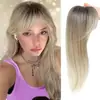 Peruca 360 graus 3D peça de reposição capilar aparência natural fofa grampo de cabelo patch capilar com franja clipe de cabelo feminino peça de reposição capilar