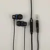 Fone de Ouvido com Fio de Silicone e Metal para Inserir no Ouvido Headset Android com Earplugs Mai Phone Fone de Ouvido com Fio Direto e Controle de Fio Buraco Redondo de 3,5 mm