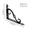 Suporte Triangular Espessado Estilo Europeu Suporte de Prateleira de Ferro Forjado Suporte de Divisória de Canto para Estante de Livros Suporte de Suporte de Carga