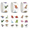 500 Pegatinas/Rollo Combinación de Dinosaurios Animales Pegatinas Autoadhesivas Guardería Niños Estímulo Pegatinas de Recompensa Dinosaurio
