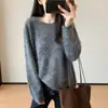 Hace que tu piel luzca más clara~ La textura cepillada crea un efecto adelgazante, ofreciendo un ajuste relajado y cómodo. Este cálido suéter de lana y cachemira es perfecto para mujeres en la nueva temporada de invierno. Y0916M