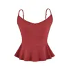 Camisola rosa corta con volantes y cinturón para mujer, conjunto de dos piezas para el verano, falda bodycon de cintura alta