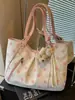 Bolso de Hombro de Lunares y Bloques de Color Estilo Nuevo 2026 Transfronterizo, Bolso Tote de Gran Capacidad a la Moda, Bolso de Mano Casual para el Trabajo, Bolso de Axila