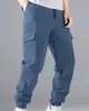 Calça masculina de comércio exterior transfronteiriço, tamanho europeu, estilo americano, calça de trabalho confortável, calça com cordão e múltiplos bolsos, calça casual solta