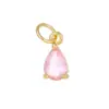Pingente de Ouro 14K que Preserva a Cor Gota d'Água Acessórios DIY Charms de Pedra Colorida Banhados a Ouro Cobre Pingentes para Colar de Miçangas Feitos à Mão