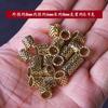 Accesorios de joyería DIY agujero grande manga de plata Xizang pulsera cuentas con cuentas cuentas Xizang materiales hechos a mano