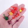 Simulação de PVC Mini Cereja Maçã Cereja Acessórios Comida em Miniatura Brinquedos Fruta Pequena Casa de Bonecas Brinquedos de Faz de Conta