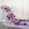 Salão de Festas de Casamento e Aniversário Arranjos de Flores Artificiais, Arranjos de Flores para Mesa Longa, Arranjos de Flores de Chão, Decoração de Cenário, Flores Artificiais, Arranjos de Flores Artificiais Prontos