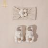 Accesorios Europeos y Americanos Transfronterizos para Cabello de Bebé Calcetines Calcetines Antideslizantes Set Diadema Infantil Diadema de Flor Linda para Bebé