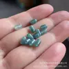 Jadeíta Azul Agua Natural Grado A Agujero Grande Cuentas de Ábaco Jade DIY Accesorios de Tejido Cuentas Espaciadoras Joyería Piezas Sueltas Venta al por Mayor