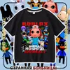 Nueva camiseta de manga corta para niños del juego de Roblox Animal Hospital, top moderno