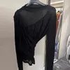 Sem devoluções ou trocas. Conjunto de Duas Peças Primavera 2026 Novo Coreano Dongdaemun Ob*Et Camiseta de Manga Longa + Camisola para Mulheres