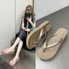 Sandalias de Playa Wooohu Sparkling para Mujer de Gao Meilun con Tacón Medio, Antideslizantes, Lavables, Chanclas Versátiles