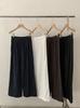 Pantalones Anchos Retro Omalai Otoño Estilo Coreano Sueltos Caídos Rectos Elásticos de Cintura Alta con Cordón para Mujer 4356