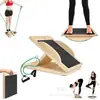 Tabla de estiramiento de madera maciza Equipo de ejercicio y fitness Ángulo ajustable Tabla de estiramiento para entrenamiento Pedal de equilibrio Tabla de estiramiento para estar de pie